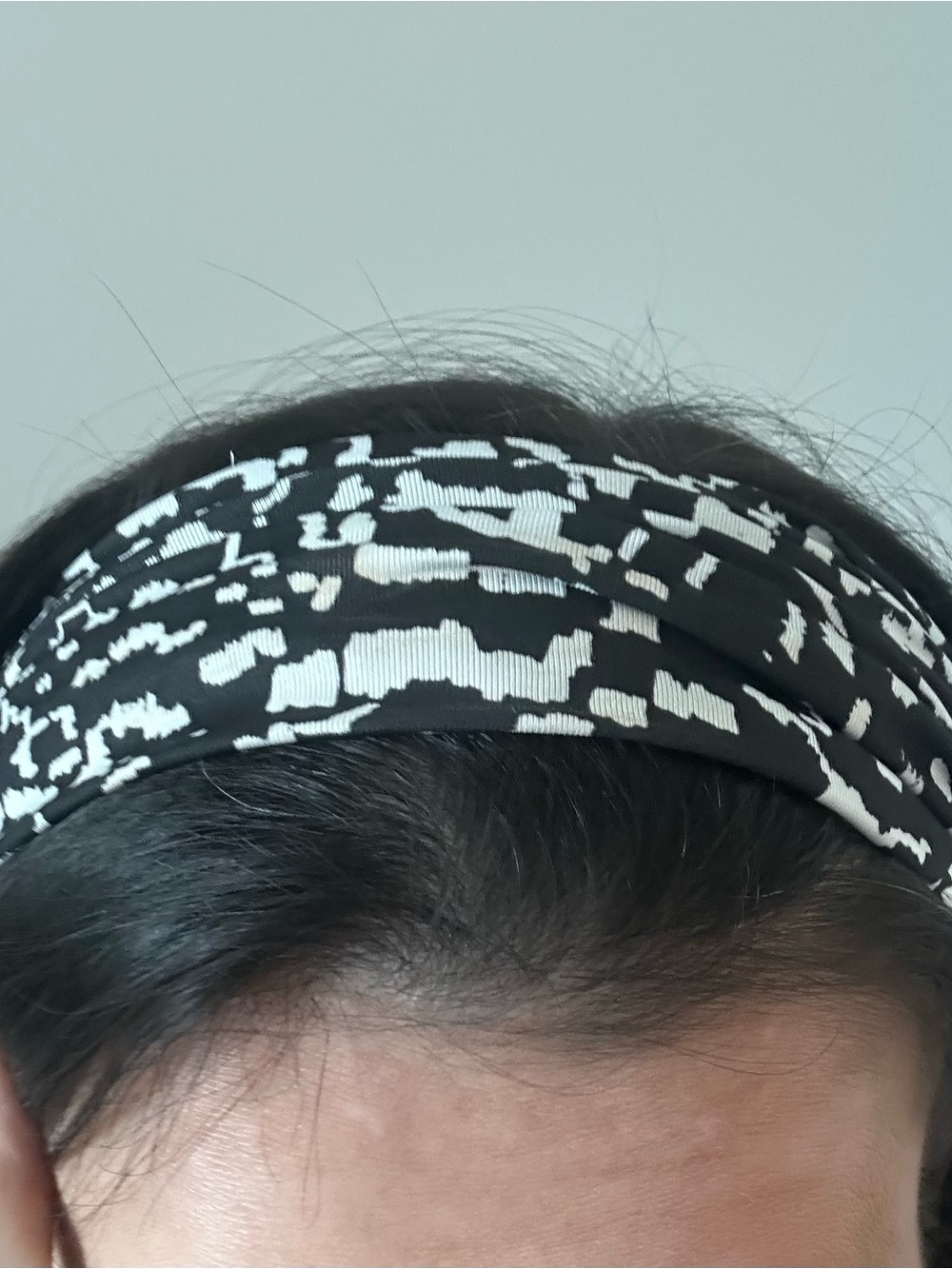 Black and White Patterned Wide Headband by Wear It To Heart
